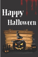 Happy Halloween: Notebook, journal, Diary it can be anything. A Great Gift for your loved once and kids for the Halloween festival and can also be your Story or Spell book ( Black lined ruled notebook 1702061213 Book Cover