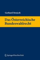 Das Osterreichische Bundeswahlrecht 3211992537 Book Cover