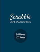 Scrabble Game Score sheets: Scrabble Score Pad for 2-4 players | 100 score sheet | Scrabble Score Keeper | Ideal gift for all Scrabble lovers | 101 ... |  plain blue background wide version 1673765629 Book Cover