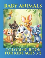 BABY ANIMALS COLORING BOOK FOR KIDS AGES 3-5 B0C63M221H Book Cover