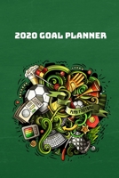 2020 Goal Planner: 2019-2020 Weekly Planner and Organizer Book for Soccer/Football Lovers & Fans 6 x 9 Dated Agenda Blank Graph Paper September 2019 - December 2020 1692518100 Book Cover