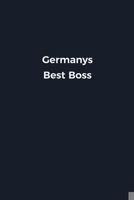 Germanys Best Boss: Novelty notebook for office workers, colleagues, coworkers and bosses Funny Gag Saying lined note book for sarcasting and humerous employees and employers Simple Navy expression co 1676624511 Book Cover