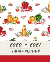 2020 - 2021 Teacher Planner: Teacher Lesson Planner Book | 8 x 10 | Soft Matte Cover | Lesson Planning For Instructors 1696431980 Book Cover