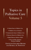 Topics Palliative Care Vol 5 0195132203 Book Cover