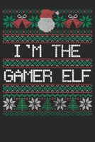 Gift Notebook: Christmas Gamer Elf 6x9 Dot Grid 120 Pages 1709929138 Book Cover