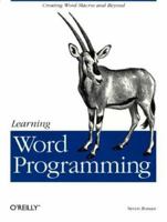 Learning Word Programming 1565925246 Book Cover