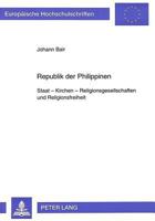 Republik Der Philippinen: Staat - Kirchen - Religionsgesellschaften Und Religionsfreiheit 3631317751 Book Cover