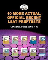 10 More Actual, Official Recent LSAT Preptests: Official LSAT Preptests 51-60 (Cambridge LSAT) 1453831002 Book Cover