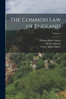 The Common law of England; Volume 2 1018135537 Book Cover