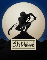 Sketchbook: Ninja Sketchbook for Artists, Large 8.5 x 11 inch, 110 Blank Pages 167842059X Book Cover