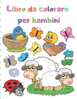 Libro da colorare per bambini: Una bellissima collezione di 100 illustrazioni di animali per ore di divertimento per bambini dai 2 ai 4, 4-6 anni (Italian Edition) 1670402592 Book Cover