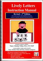 Reading with TLC - Lively Letters Instruction Manual, 3rd Edition 1935990004 Book Cover