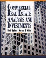 Commercial Real Estate Analysis and Investments 0324305486 Book Cover