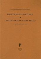 Bibliographie Analytique de l'Archeologie de l'Iran Ancien. Supplement 2: 1981-1985. 9068310836 Book Cover