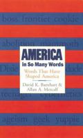 America in So Many Words: Words That Have Shaped America 0395860202 Book Cover