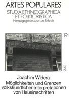 Moeglichkeiten Und Grenzen Volkskundlicher Interpretationen Von Hausinschriften 363143023X Book Cover