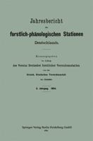 Jahresbericht Der Forstlich-Phanologischen Stationen Deutschlands 3662335379 Book Cover