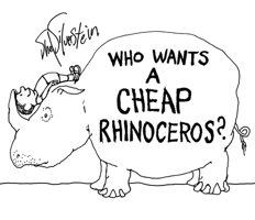 Who Wants a Cheap Rhinoceros? 148141593X Book Cover