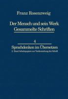 Franz Rosenzweig Sprachdenken: Arbeitspapiere Zur Verdeutschung Der Schrift 9400960859 Book Cover