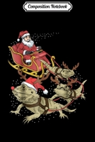 Composition Notebook: Funny Bearded Dragon Christmas For Reptile Lover Journal/Notebook Blank Lined Ruled 6x9 100 Pages 1708566368 Book Cover