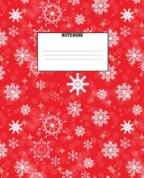 NoteBook: 7.5" x 9.25", 120 College Ruled Pages, Christmas Snow Themed Cover with Matte Finish For All Ages 1698069529 Book Cover