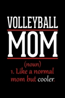 Volleyball Mom Notebook: Graph Paper Notebook with 120 pages 6x9 perfect as math book, sketchbook, workbook and diary Funny Gift for Volleyball Fans and Coaches 1677204605 Book Cover