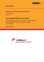 Die Gesellschafterliste von GmbH (German Edition) 3668971943 Book Cover