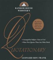 Random House Webster's Quotationary 0679448500 Book Cover