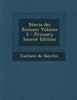 Storia Dei Romani Volume 3 1289871299 Book Cover