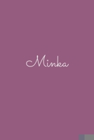 Minka: notebook with the name on the cover, elegant, discreet, official notebook for notes, dot grid notebook, B084B1R31Z Book Cover