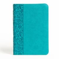NASB Large Print Compact Reference Bible, Teal Leathertouch 1087765722 Book Cover