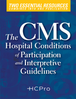 CMS Hospital Conditions of Participation and Interpretive Guidelines 1615693769 Book Cover