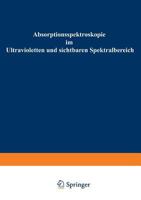 Absorptionsspektroskopie Im Ultravioletten Und Sichtbaren Spektralbereich 3663030180 Book Cover