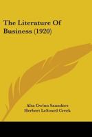 The literature of business 1356060978 Book Cover