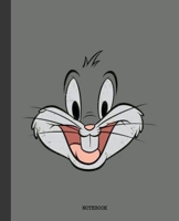 Notebook: Looney Tunes Cartoon Soft Glossy Cover Graph Paper Pages Book 7.5 x 9.25 Inches 110 Pages 169243070X Book Cover