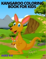 Kangaroo Fun Kids Coloring Book: Kangaroo Coloring Book for Children of All Ages. Yellow Diamond Design with Black White Pages for Mindfulness and Relaxation B09SPC6BTZ Book Cover