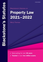 Blackstone's Statutes on Property Law 2021-2022 0192898477 Book Cover