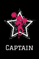 Captain Cheerleading Notebook: Cute Personalized Team Captain Cheerleader Journal For Girls 168846607X Book Cover