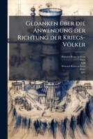 Gedanken Ã1/4ber die Anwendung der Richtung der Kriegs-Völker (German Edition) 1024586448 Book Cover