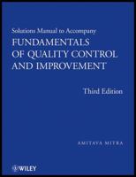 Fundamentals of Quality Control and Improvement, Student Solutions Manual 0470256974 Book Cover