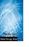 Maidu Texts 1016934211 Book Cover