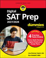 Digital SAT Prep 2027/2028 For Dummies: Book + 4 Full-Length Practice Tests & Flashcards Online 1394421516 Book Cover