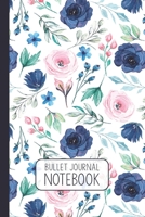 Bullet Journal: Summer Flowers on White Dotted Grid Notebook with 110 Numbered Pages (6x9 inches) 1707883807 Book Cover