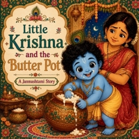 Little Krishna and the Butter Pot: A Janmashtami Story for Kids B0HC3H4BKV Book Cover