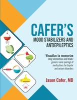 Cafer's Mood Stabilizers and Antiepileptic Drugs: Drug interactions, trade/generic name pairings of medications for bipolar and seizure disorders 1735090123 Book Cover