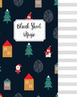 Blank Sheet Music Composition Manuscript Staff Paper Art Music Christmas Notebook Birthday Gift: Sheet Music Notebook / Journal Gift, 100 Pages, 8x10, Soft Cover, Matte Finish 167355847X Book Cover
