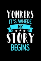 Yonkers It's Where My Story Begins: Yonkers Graph Paper Notebook with 120 pages 6x9 perfect as math book, sketchbook, workbook and diary 1650344082 Book Cover