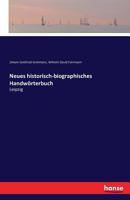 Neues Historisch-Biographisches Handworterbuch 3743602091 Book Cover