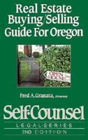 Real Estate Buying Selling Guide for Oregon (Self-Counsel Legal) 0889088284 Book Cover