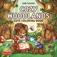 Cozy Woodlands: Cute Coloring Book (The Comfy Series) B0GLGG816F Book Cover